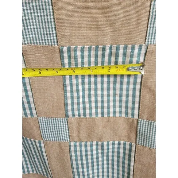 COPY - Quilted Sewn Patchwork Plaids Checker Canvas Fabric 54" W x 5 yards lot - Picture 8 of 12